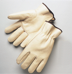 GLOVE  LEATHER DRIVERS;W KEYSTONE THUMB LARGE - Leather